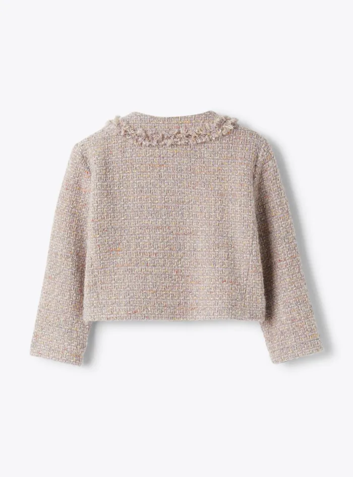 Coats And Jackets Girl 216 Il Gufo Boxy Tweed Jacket