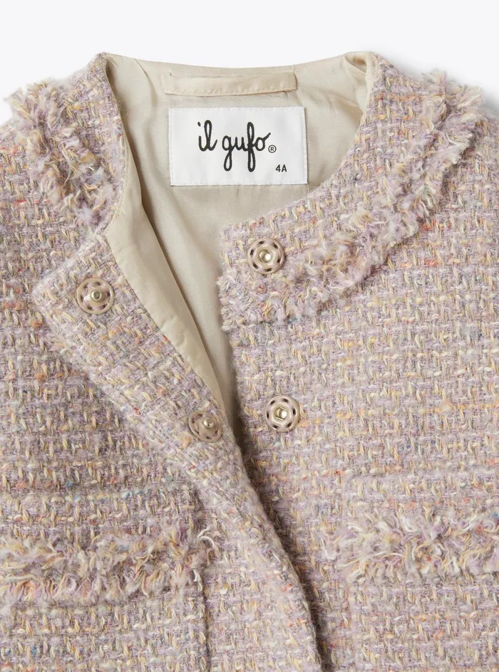 Coats And Jackets Girl 216 Il Gufo Boxy Tweed Jacket