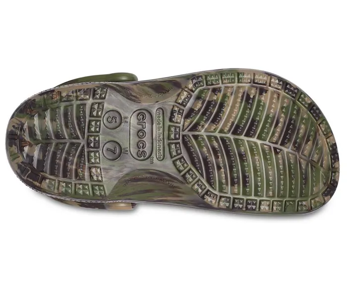Crocs Baya Marbled Clog Army Green Multi WomensMens Clogs