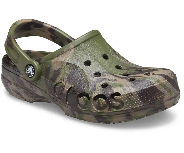Crocs Baya Marbled Clog Army Green Multi WomensMens Clogs