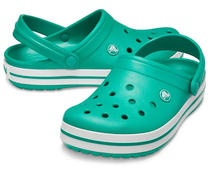 Crocs Crocband Clog Deep Green White WomensMens Clogs