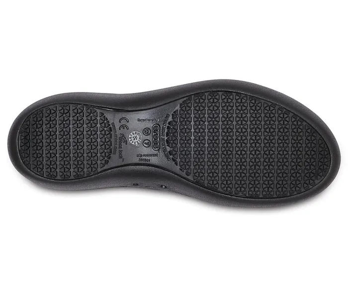 Crocs Crocs At Work Flat Black Womens Flats