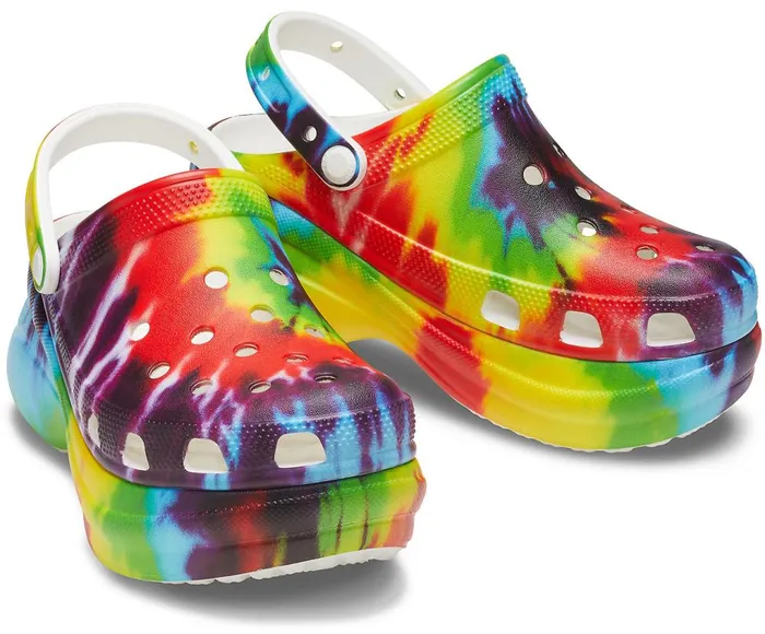 Crocs Crocs Classic Bae TieDye Graphic Clog Multi Womens Clogs