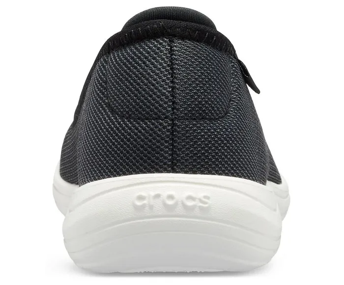 Crocs Crocs Reviva Flat Black White Womens Flats