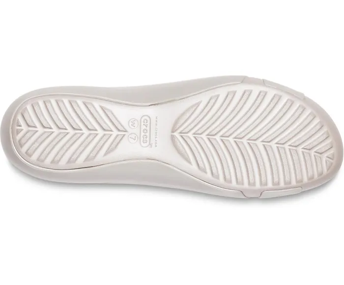 Crocs Crocs Serena Flat Platinum Womens Sandals