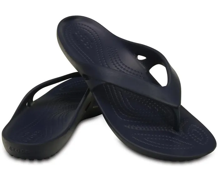 Crocs Kadee II Flip Navy Womens Sandals