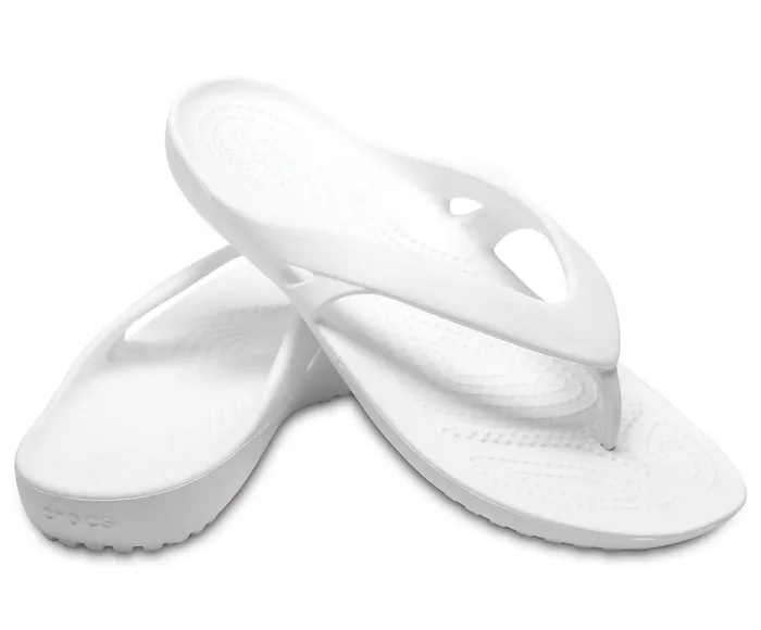 Crocs Kadee II Flip White Womens Sandals