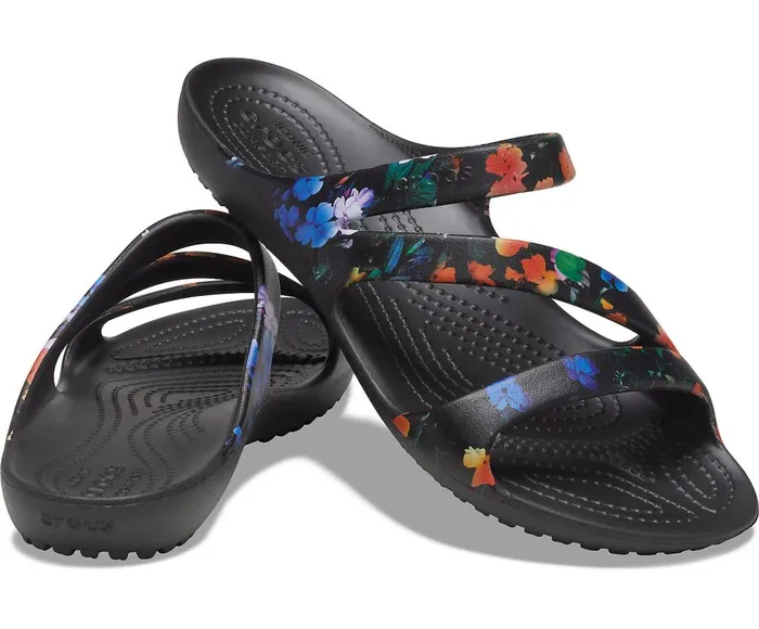 Crocs Kadee II Graphic Sandal Black Womens Sandals