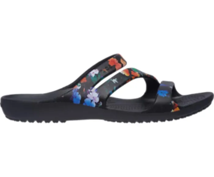 Crocs Kadee II Graphic Sandal Black Womens Sandals