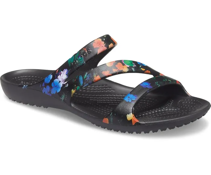 Crocs Kadee II Graphic Sandal Black Womens Sandals