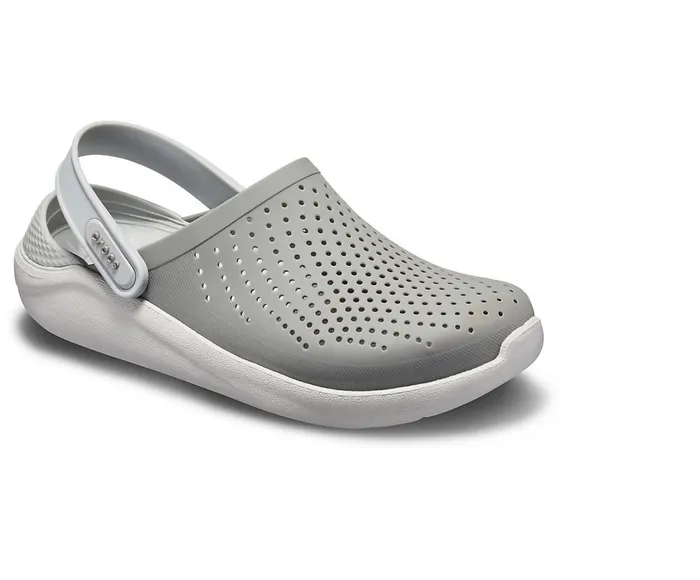 Crocs LiteRide Clog Smoke Pearl White WomensMens Clogs