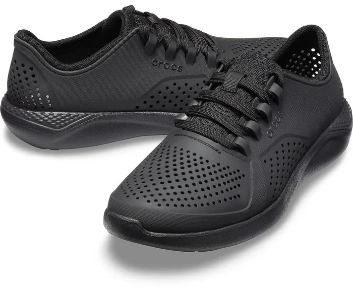 Crocs LiteRide Pacer Black Black Mens Sneakers