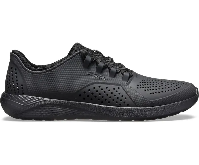 Crocs LiteRide Pacer Black Black Mens Sneakers
