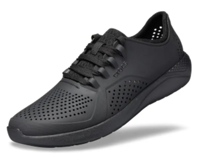 Crocs LiteRide Pacer Black Black Mens Sneakers