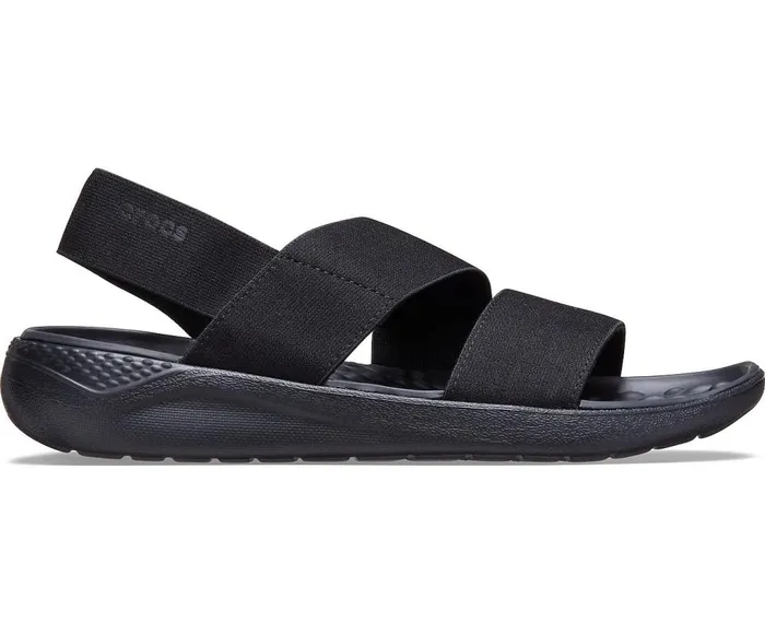 Crocs LiteRide Stretch Sandal Black Black Womens Sandals