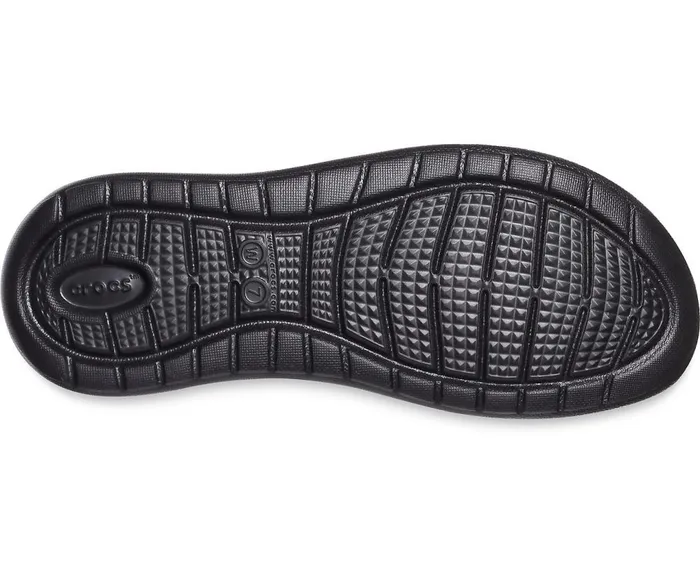 Crocs LiteRide Stretch Sandal Black Black Womens Sandals