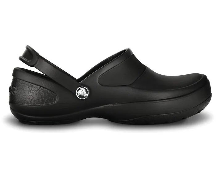 Crocs Mercy Work Clog Black Black Womens Clogs