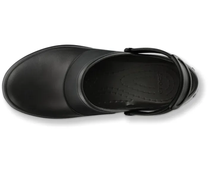 Crocs Mercy Work Clog Black Black Womens Clogs