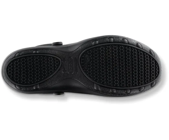 Crocs Mercy Work Clog Black Black Womens Clogs