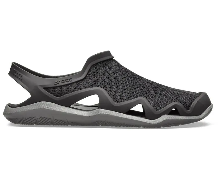 Crocs Swiftwater Mesh Wave BlackSlate Grey Mens Sandals