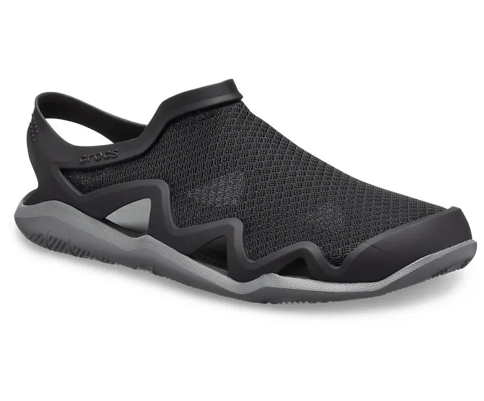 Crocs Swiftwater Mesh Wave BlackSlate Grey Mens Sandals