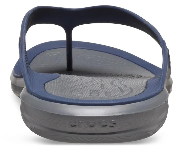 Crocs Swiftwater Wave Flip NavySlate Grey Mens Sandals