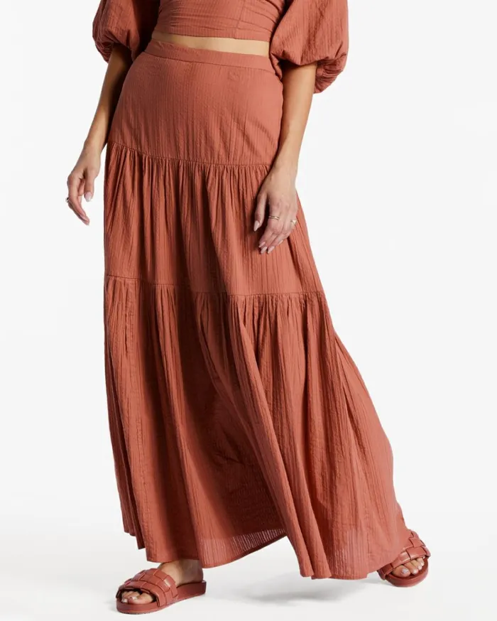 Del Sole Maxi Skirt Sweet Tea Women Billabong Matching Sets