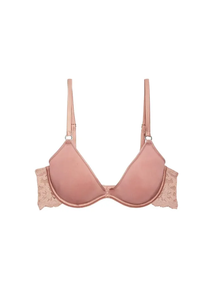 Fleur Du Mal Essentials Bras Women Charlotte Convertible Spacer Bra Tan Fleur Du Mal Essentials Bras Women Charlotte Convertible Spacer Bra Tan