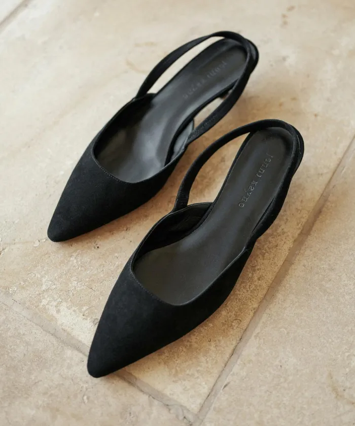 Heels Women Jenni Kayne Suede Kitten Heel Black