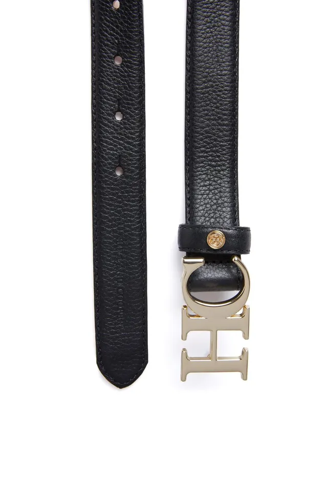Holland Cooper Belts Women Atelier Slim Logo Belt Black Holland Cooper Belts Women Atelier Slim Logo Belt Black