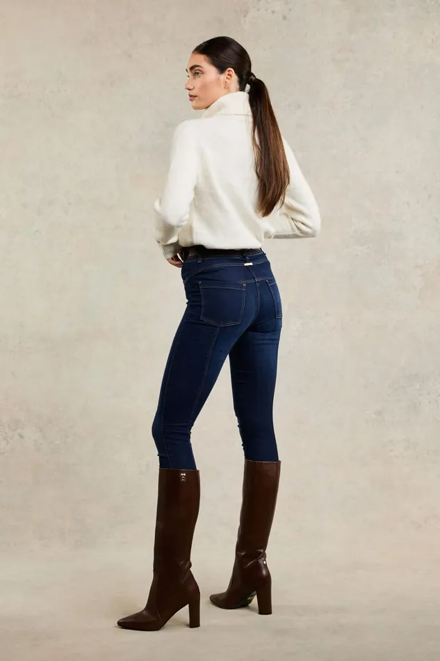 Holland Cooper Jeans Women 5 Pocket Jodhpur Jean Dark Indigo Holland Cooper Jeans Women 5 Pocket Jodhpur Jean Dark Indigo