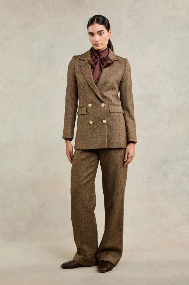 Holland Cooper Shirts and Blouses Women Ariella Blouse Chocolate Holland Cooper Shirts and Blouses Women Ariella Blouse Chocolate