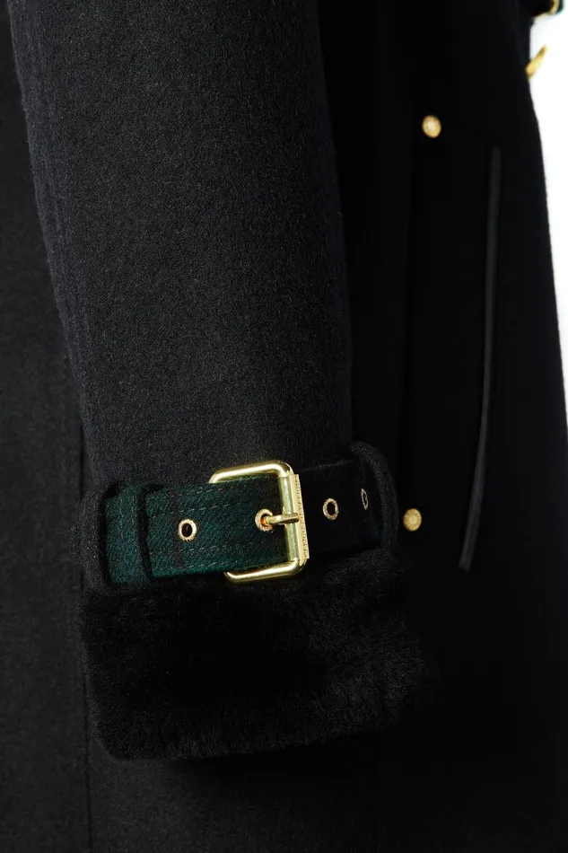Holland Cooper Trench Coats Women Gold Label Trench Soft Navy Blackwatch