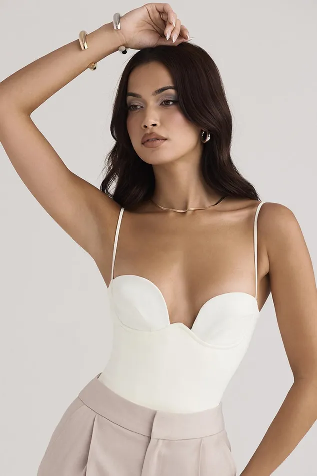 House Of CB AveryIvory Underwired Bodysuit 8211 SALE Ivory Women Corsets