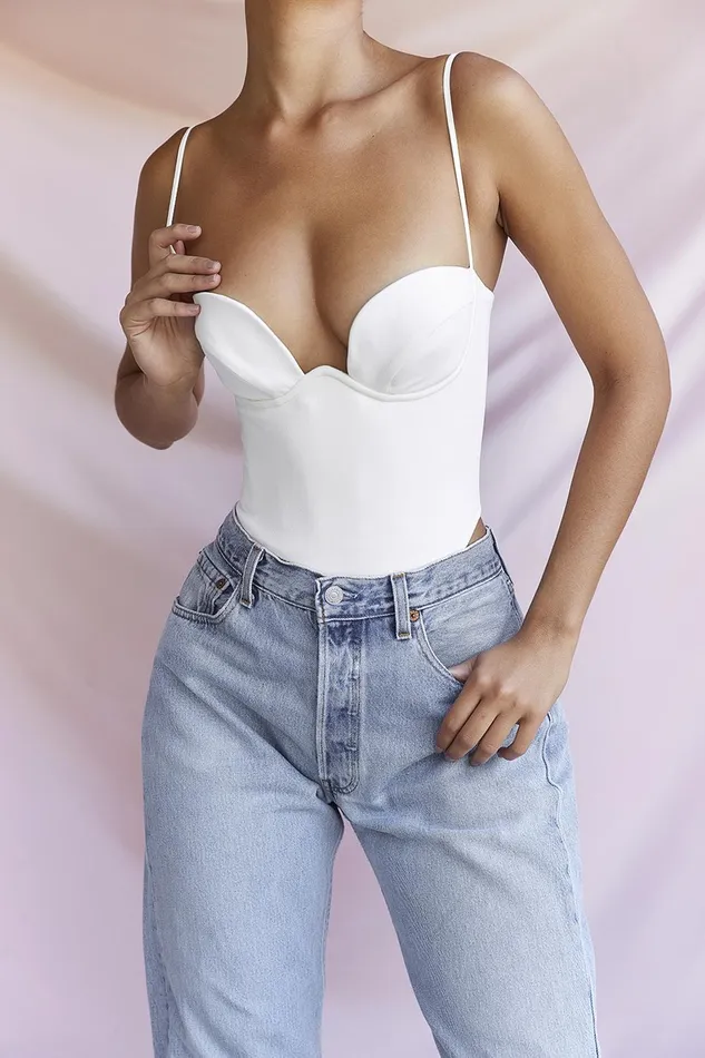 House Of CB AveryIvory Underwired Bodysuit 8211 SALE Ivory Women Corsets