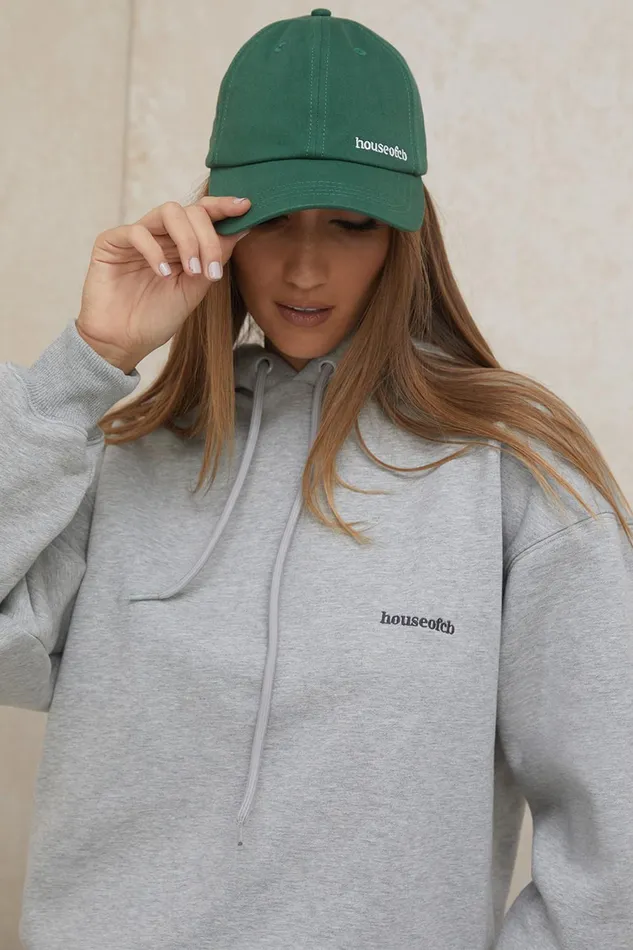 House Of CB DevonGreen Buckle Back Baseball Cap Green Women Sweats