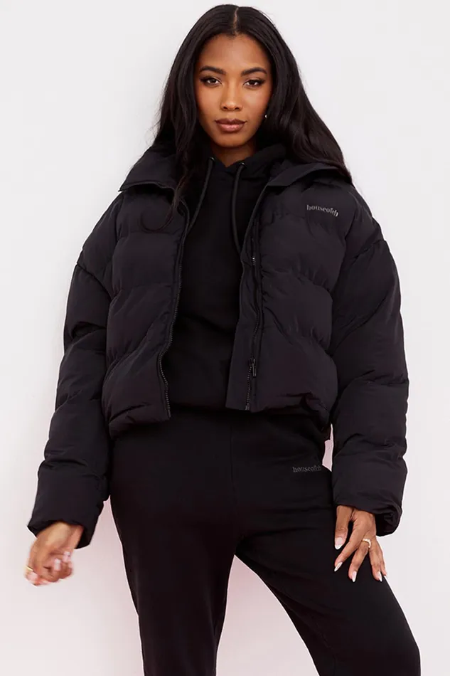 House Of CB HeroInk Oversized C Shape Puffer Jacket 8211 SALE Ink Women Sweats