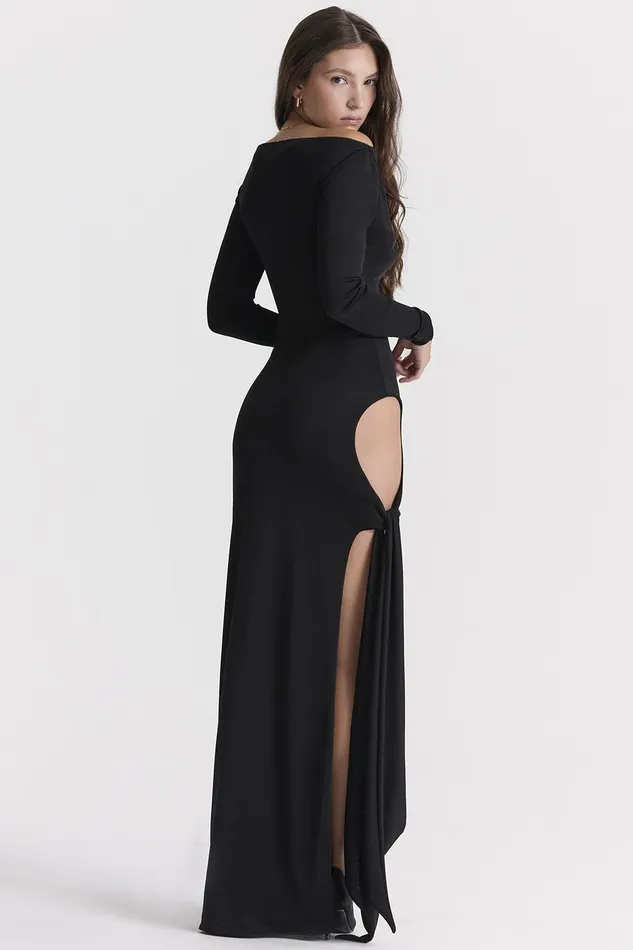 House Of CB MarellaBlack Cutout Maxi Dress 8211 SALE Black Women Bodycon Dresses