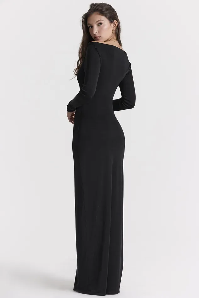 House Of CB MarellaBlack Cutout Maxi Dress 8211 SALE Black Women Bodycon Dresses