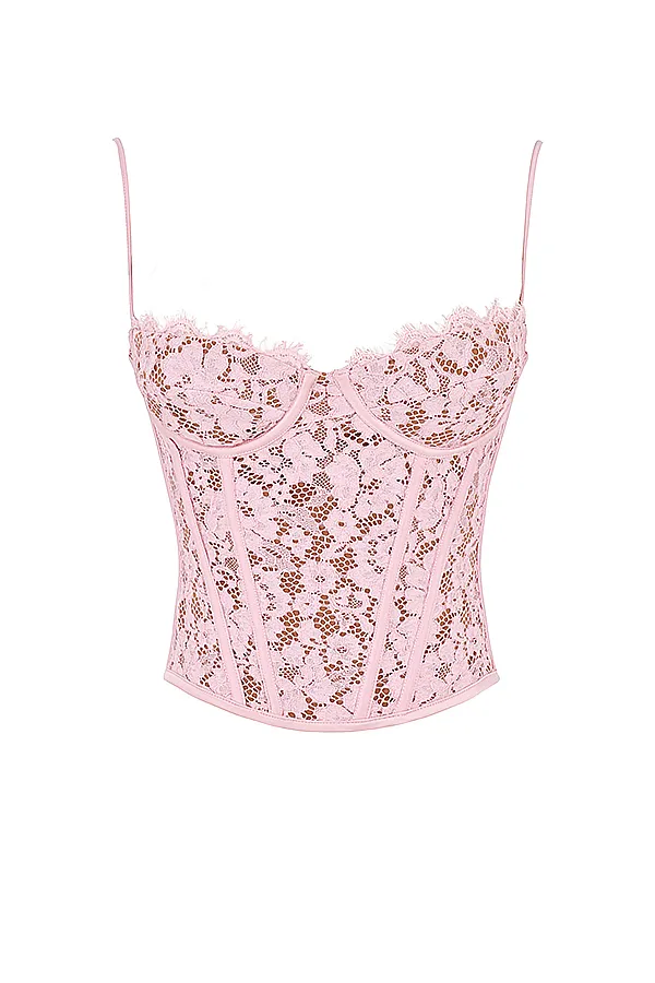 House Of CB MilaRose Lace Underwired Corset 8211 SALE Rose Women Corsets
