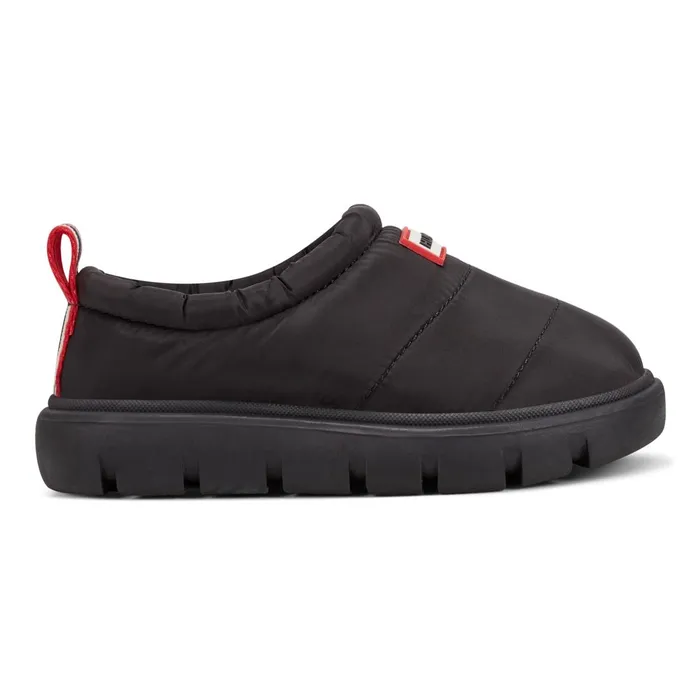 Hunter Boots Big Kids Cody Lug Sole Insulated Water Resistant Slipon Shoes Black Kids Insulated and Snow Boots