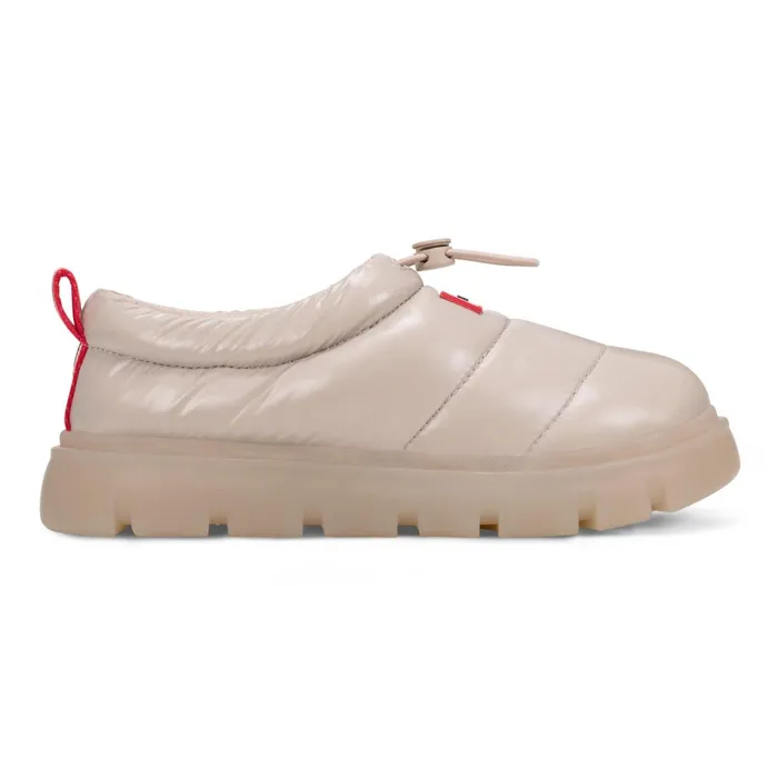 Hunter Boots Madison Lug Sole Insulated Water Resistant Slipon Shoes Light Natural Women Insulated and Snow Boots
