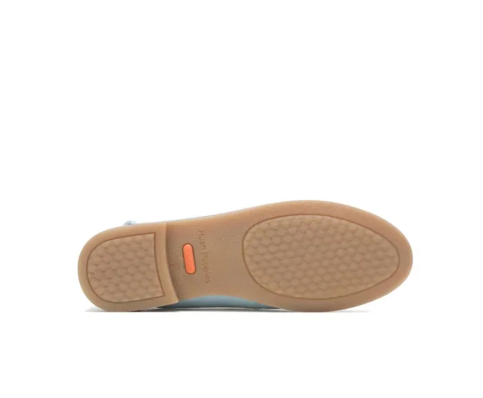 Hush Puppies Flats and SlipOns Women Wren Loafer Blue Dusk Suede