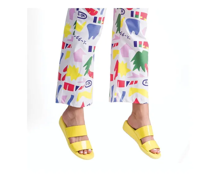 Hush Puppies Sandals Women Brite Jells Slide Fiesta Red