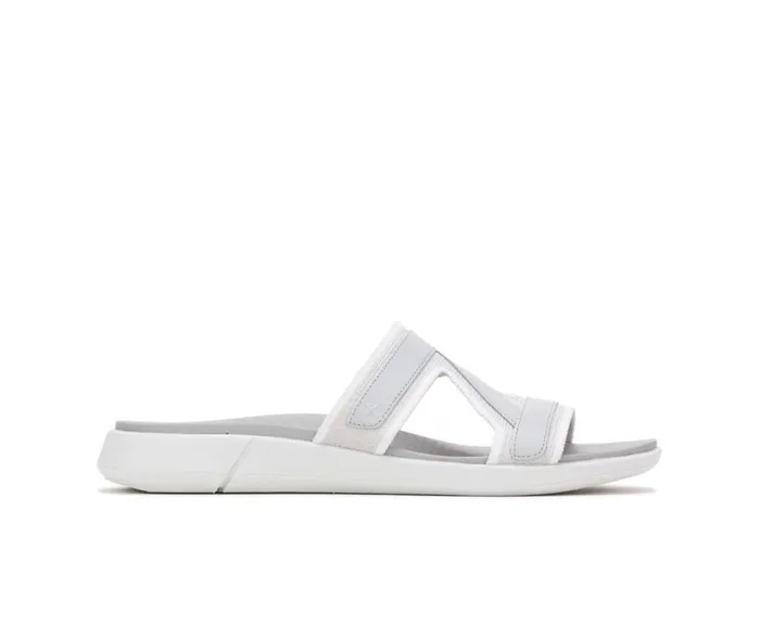 Hush Puppies Sandals Women Willa Knit Slide Vapor Grey Knit
