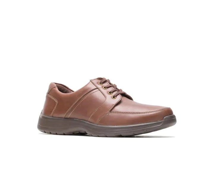 Hush Puppies Walking Shoes Men Leader Henson Light Brown Leather Hush Puppies Walking Shoes Men Leader Henson Light Brown Leather