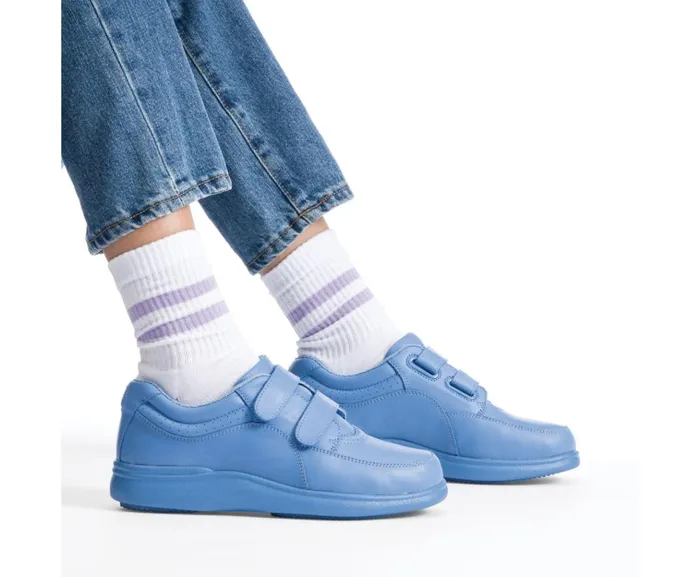 Hush Puppies Walking Shoes Women Power Walker Ii Blue Surf Leather Hush Puppies Walking Shoes Women Power Walker Ii Blue Surf Leather
