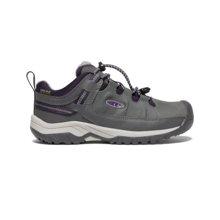 Kids KEEN Online Big Kids039 Waterproof Grey Hiking Shoes 8211 Targhee Low WP