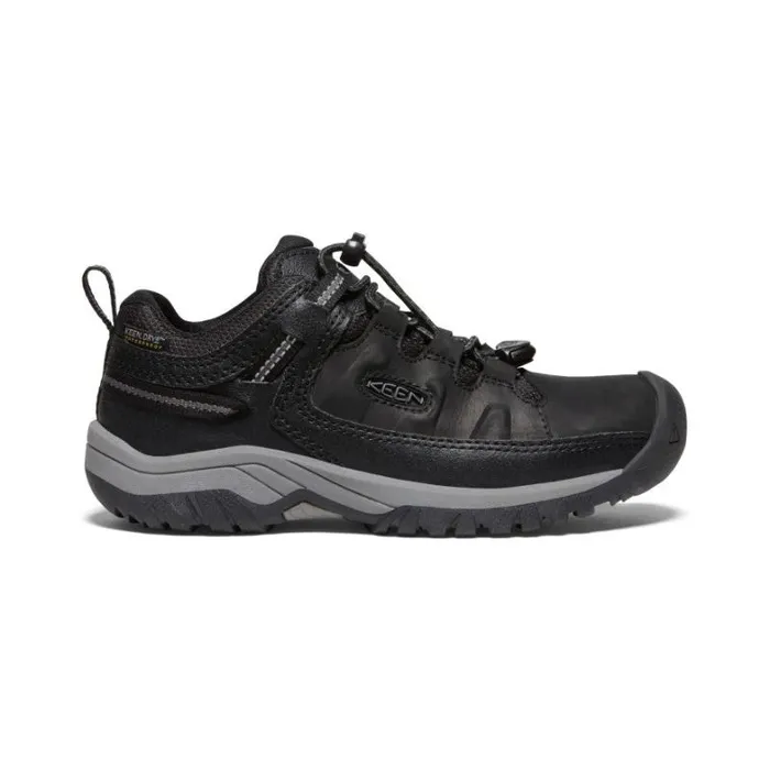 Kids KEEN Playground Big Kids039 Waterproof Black Hiking Shoes 8211 Targhee Low WP