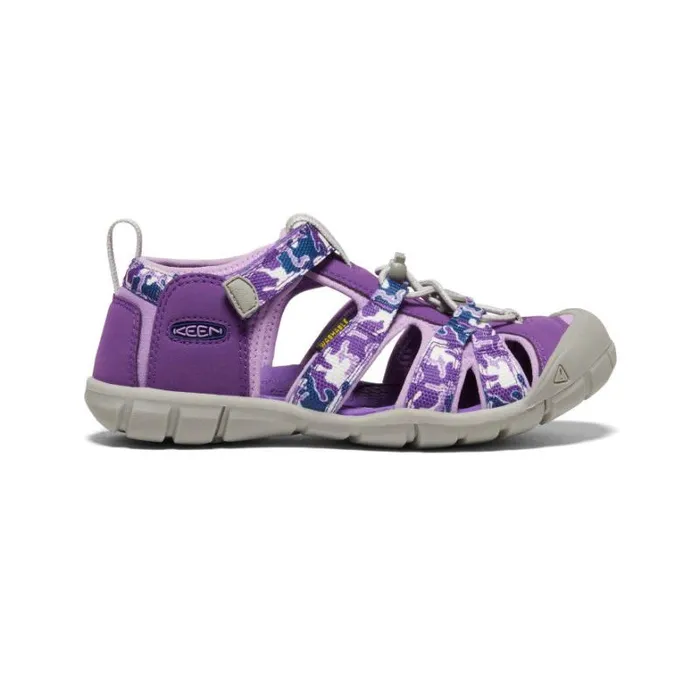 Kids KEEN Sandals Big Kids039 Purple Camo Water Sandals 8211 Seacamp II CNX